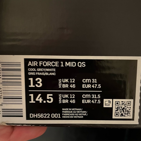 Nike AF1 Mid Jewel QS ‘NYC-Cool Grey’ - Picture 8 of 8